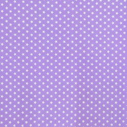 スケア生地 布【50×110cｍ】 星柄 スター 定番 総柄 裏地 入園入学 紫色 ラベンダー 2枚目の画像