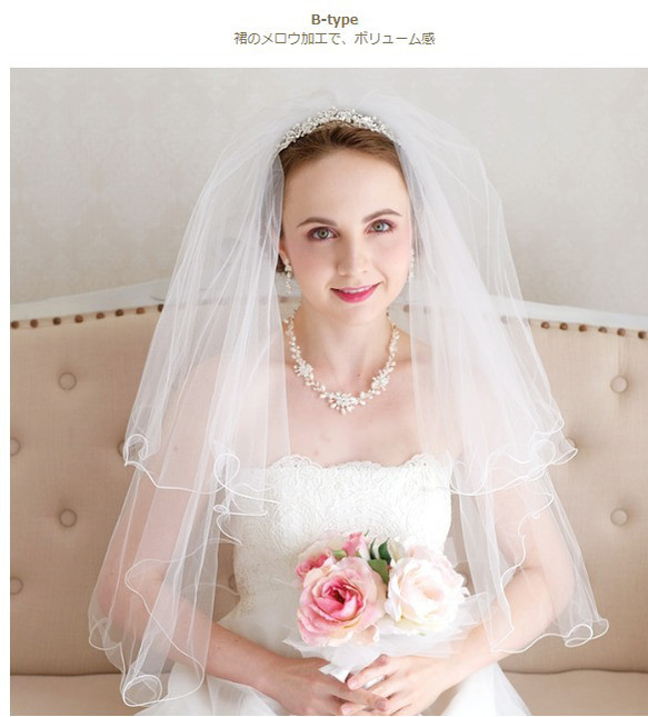 人気　レース　結婚式　挙式　ブライダル　ウェディングショートベール　ショートベール  フェイスアップ　CV01 8枚目の画像