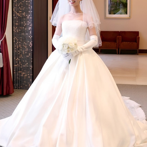 結婚式 ベール ショートベール(ギャザーなし)【結婚式 ベール】（VSF-01