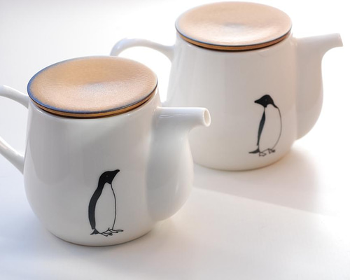 ペンギンポット茶こし付き（単品 ポット・急須 くらしをあそぶ展