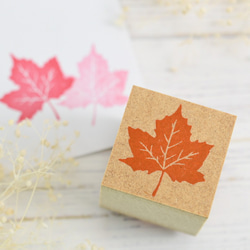 メープルはんこ 秋の紅葉 楓スタンプ はんこ・スタンプ 京はんこ Akane