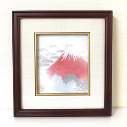 千本裕三、【紅葉の境内（談山神社）】、希少な大判額装用画集より、美品、日本人画家 日本全国の珍しい千本鳥居を探る旅⛩️
