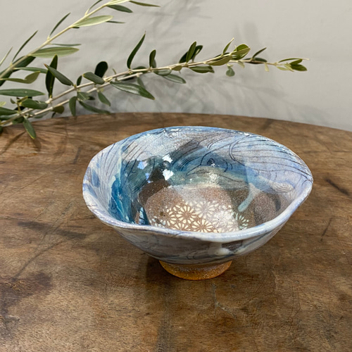 カササギと雲の茶碗(コバルト) 茶碗・めし碗 AIKO SANOGAWAYA 通販
