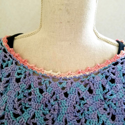 手編み　サマーセーター　綿１００% 5枚目の画像