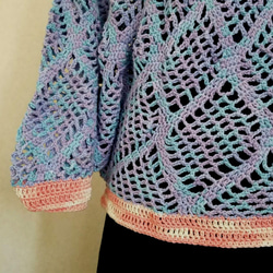手編み　サマーセーター　綿１００% 4枚目の画像