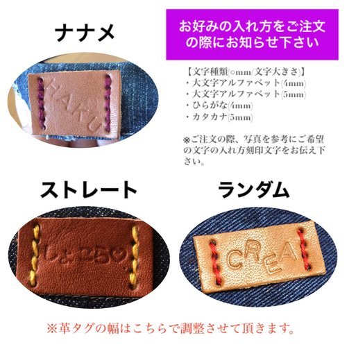 鑑札入れ~denim』 名入れ無料 デニム 鑑札入れ 迷子札入れ 首輪に