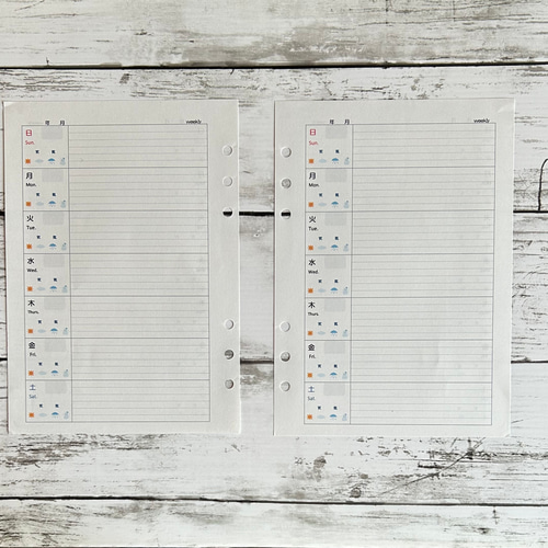 リフィル Weekly（ウィークリー） / A5 手帳 Tsukaeru Life 通販