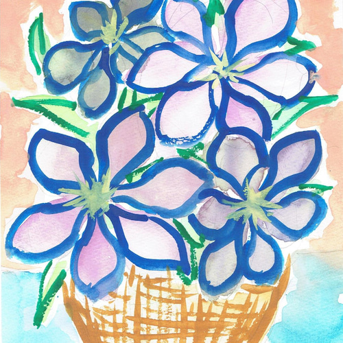 透明水彩] クレマチス watercolor demonstration Clematis - YouTube