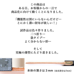 薄型財布 【210通りからオーダーメイド】名入れ無料 小銭入れ 薄型 プレゼント ギフト 記念日 母の日 誕生日 4枚目の画像