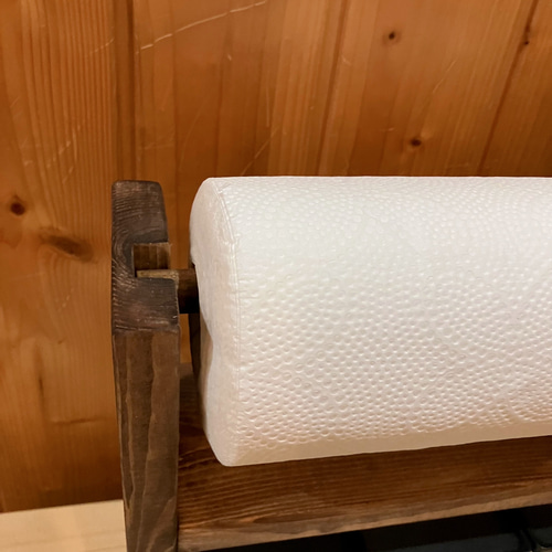 スマホスタンド付きキッチンペーパーラック キッチンペーパーホルダー