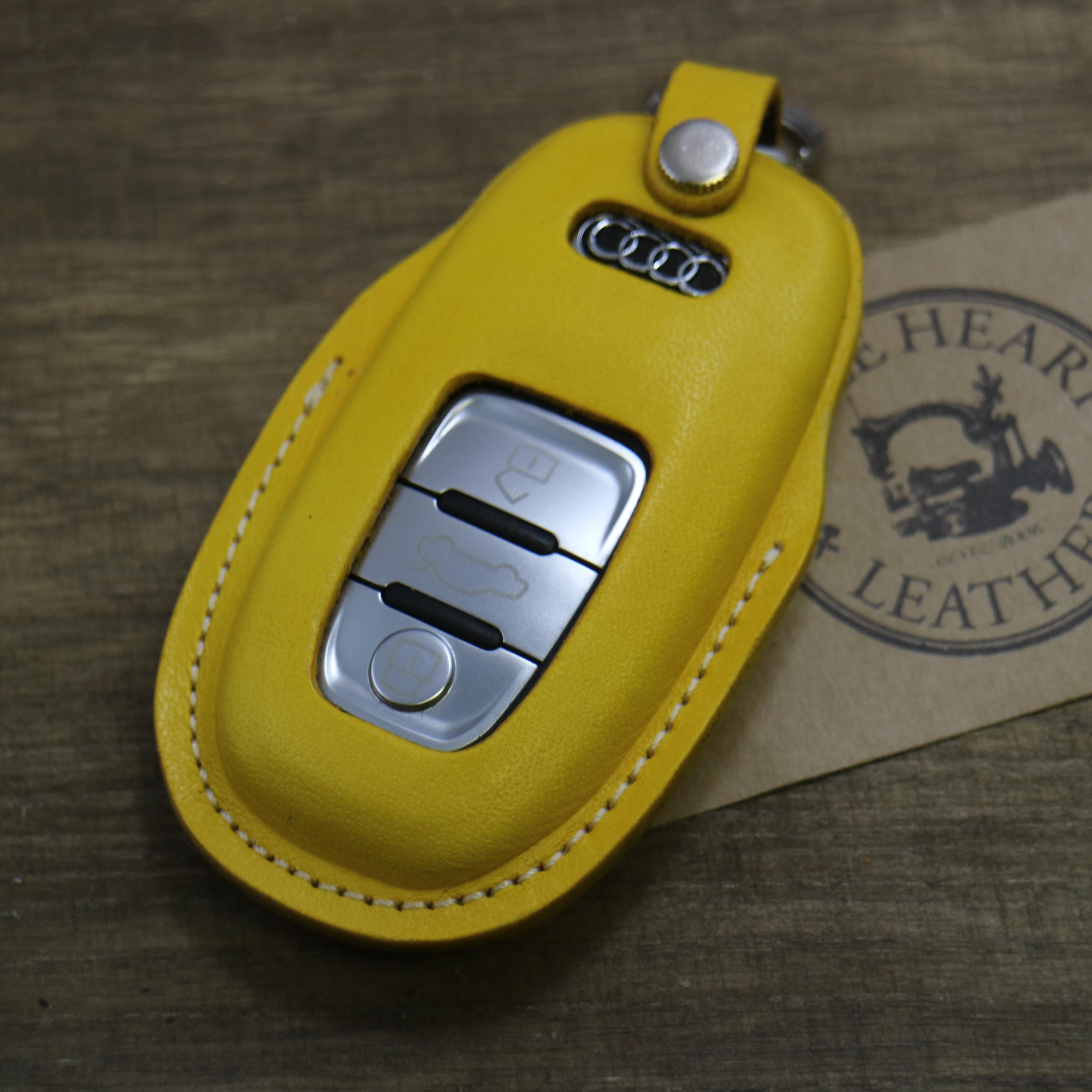 名入れ 無料 スマートキーケース アウディ　本革 ①　A4L　A6L　A5　A7　A8　Q5　 【レザーキースーツ】 4,963円