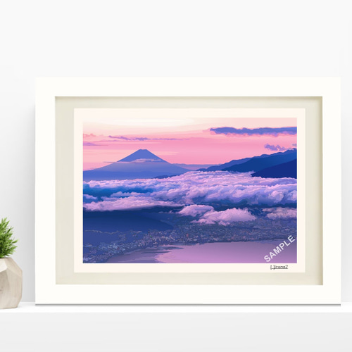 富士山 版画 A4サイズ 【公式通販】