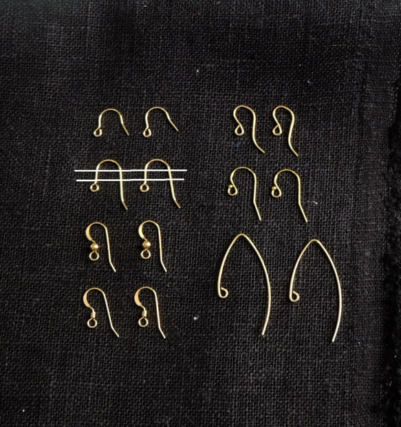 【金属アレルギーが心配な方へ】【14kgfピアスフック　購入ページ】 5枚目の画像