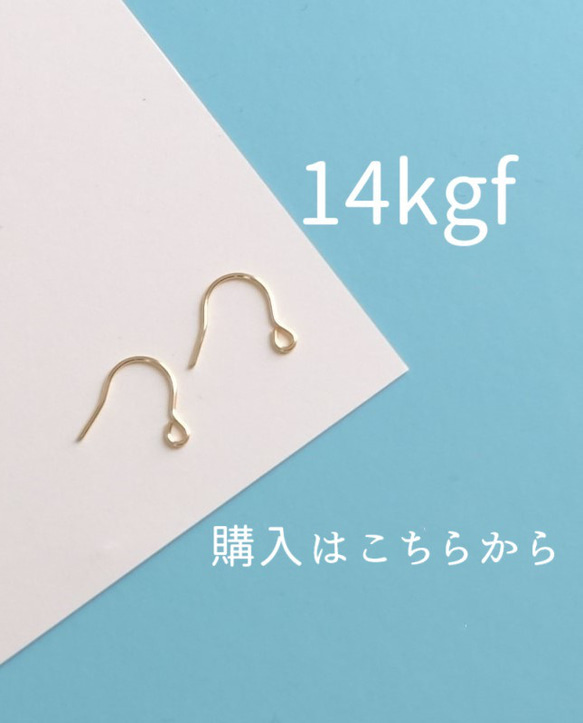【金属アレルギーが心配な方へ】【14kgfピアスフック　購入ページ】 1枚目の画像