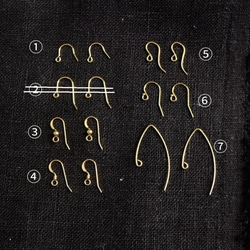 【金属アレルギーが心配な方へ】【14kgfピアスフック　購入ページ】 3枚目の画像