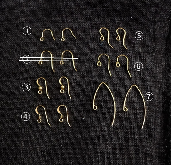 【金属アレルギーが心配な方へ】【14kgfピアスフック　購入ページ】 3枚目の画像