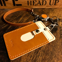 7色の革から自由にカスタマイズ！I Dケース カードケース  パスケース 名入れ無料 13枚目の画像