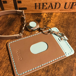 7色の革から自由にカスタマイズ！I Dケース カードケース  パスケース 名入れ無料 5枚目の画像