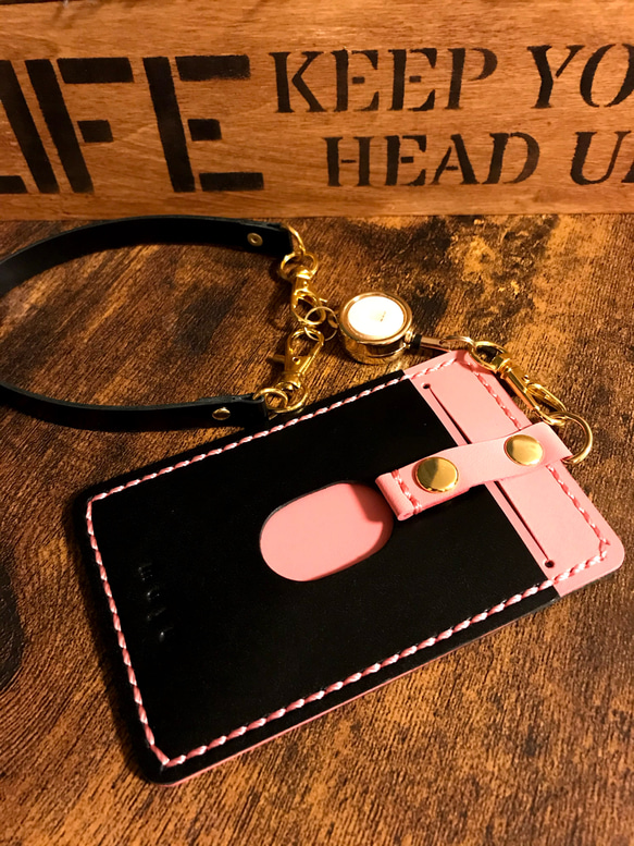 7色の革から自由にカスタマイズ！I Dケース カードケース  パスケース 名入れ無料 14枚目の画像