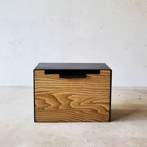 アイアンと天然無垢材栗の木の郵便ポスト・郵便受け・郵便箱・宅配