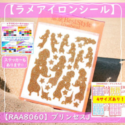 アラジン】プリンセスラメアイロンシールアイロンプリント