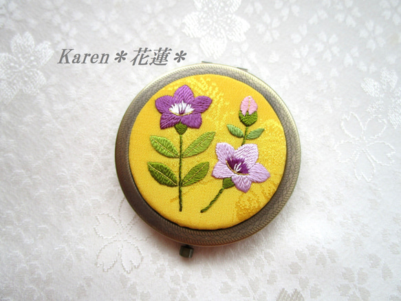 kei様　花の刺繍アート M.K. 金色フレーム kei様 花の刺繍アート M.K. 金色フレーム 708347_a.jpg