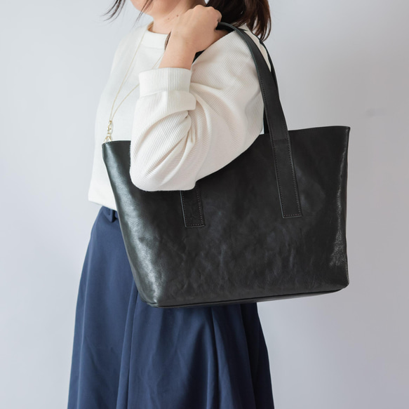 限時搶購！全部5種顏色。奢侈地使用櫪木皮革！ All Leather Tote Bag Tochigi Leather W Ko 第19張的照片