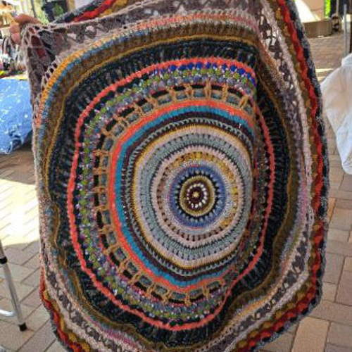 BQMV かぎ針編み ニット ラグ ビンテージ フリンジ ダイヤ織り AN BQMV かぎ針編み ニット ラグ ビンテージ フリンジ ダイヤ織り AN