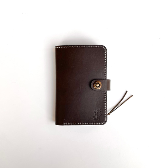 middle wallet　二つ折り財布 Middle wallet Olive本革 二つ折り財布 ウォレット オリーブ