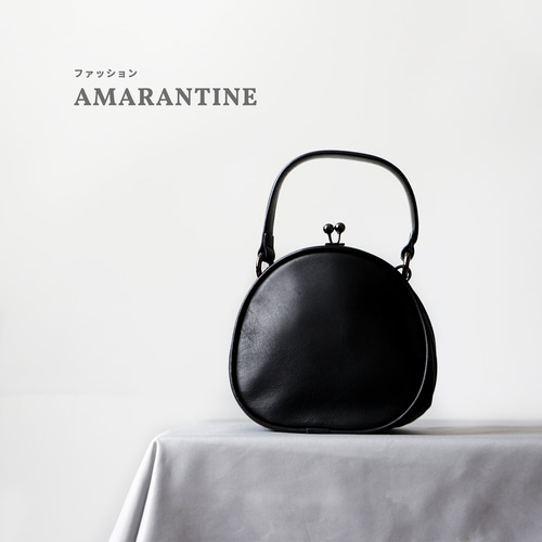 がま口可愛い本革ショルダーバック斜め掛け2wayミニバッグ 2wayバッグ