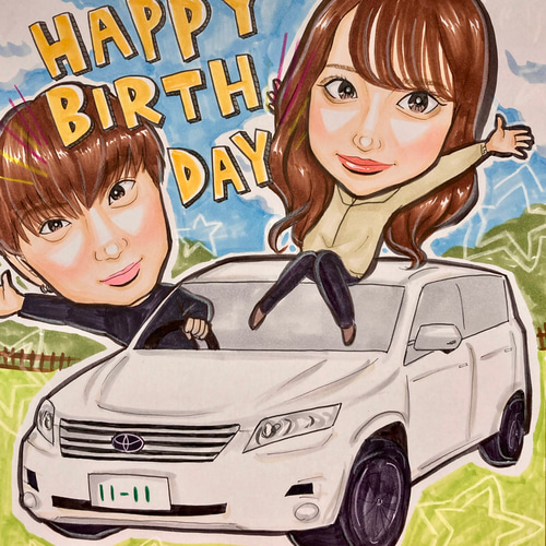 似顔絵オーダー☆結婚式に☆プレゼントに☆記念に☆誕生日に