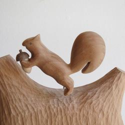 リス君とドングリ　振り子掛・置き時計 6枚目の画像