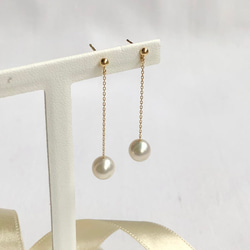 りゅう　k18ピアス　キラキラペタルチェーン　フープピアス k18キラキラペタルチェーンフープピアス k18ピアス 18金ピアス 気分が