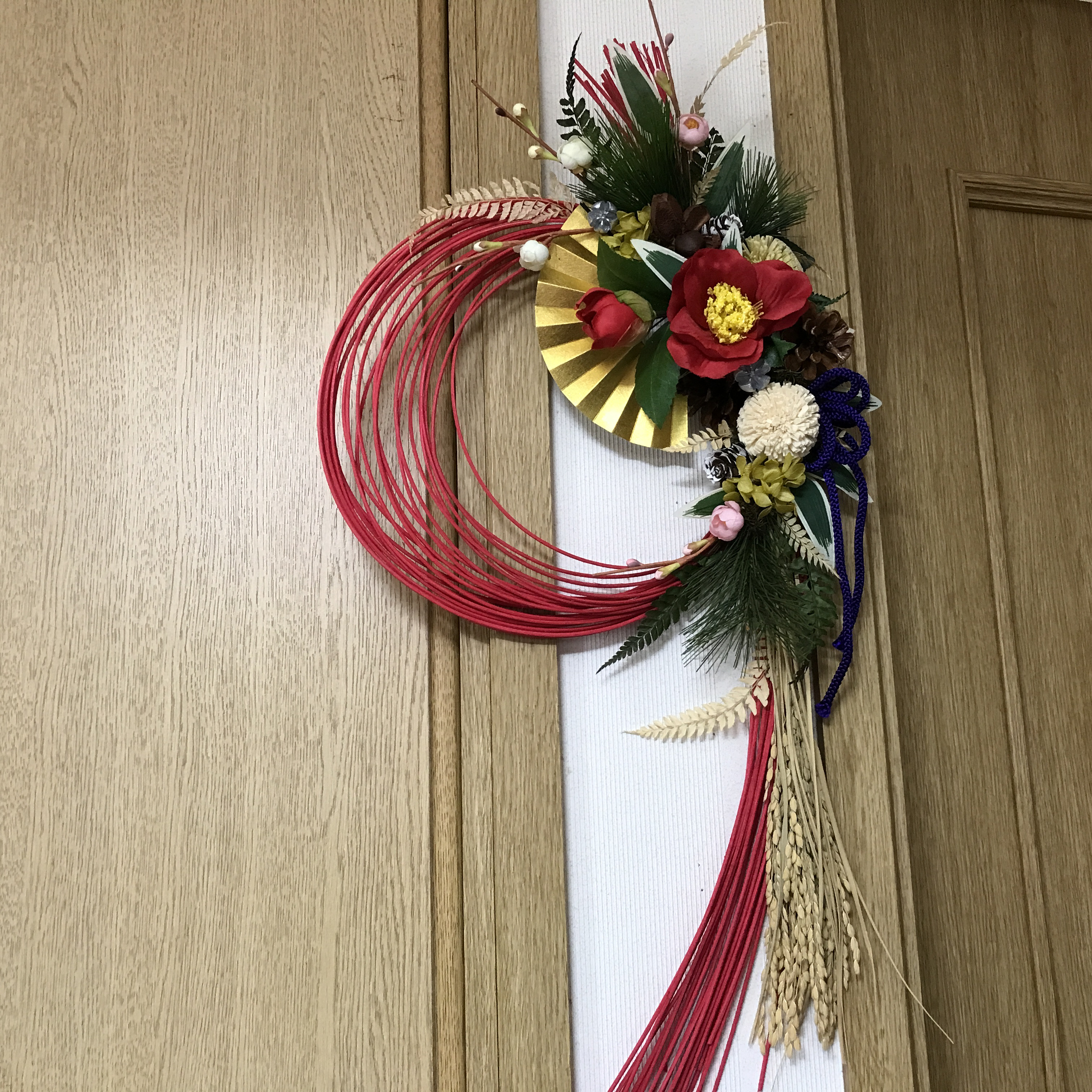 《日本伝統》2026　和流しお正月飾り　赤（新作＊受注制作＊8800－8000に値下げしました）