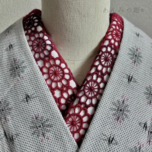 刺繍レース重ね衿　フリルレース半衿　刺繍半衿　正絹帯締め　お飾りなど10点セット 楽天市場】フリルレース半衿公式 ふりふ フリル 半衿 半襟