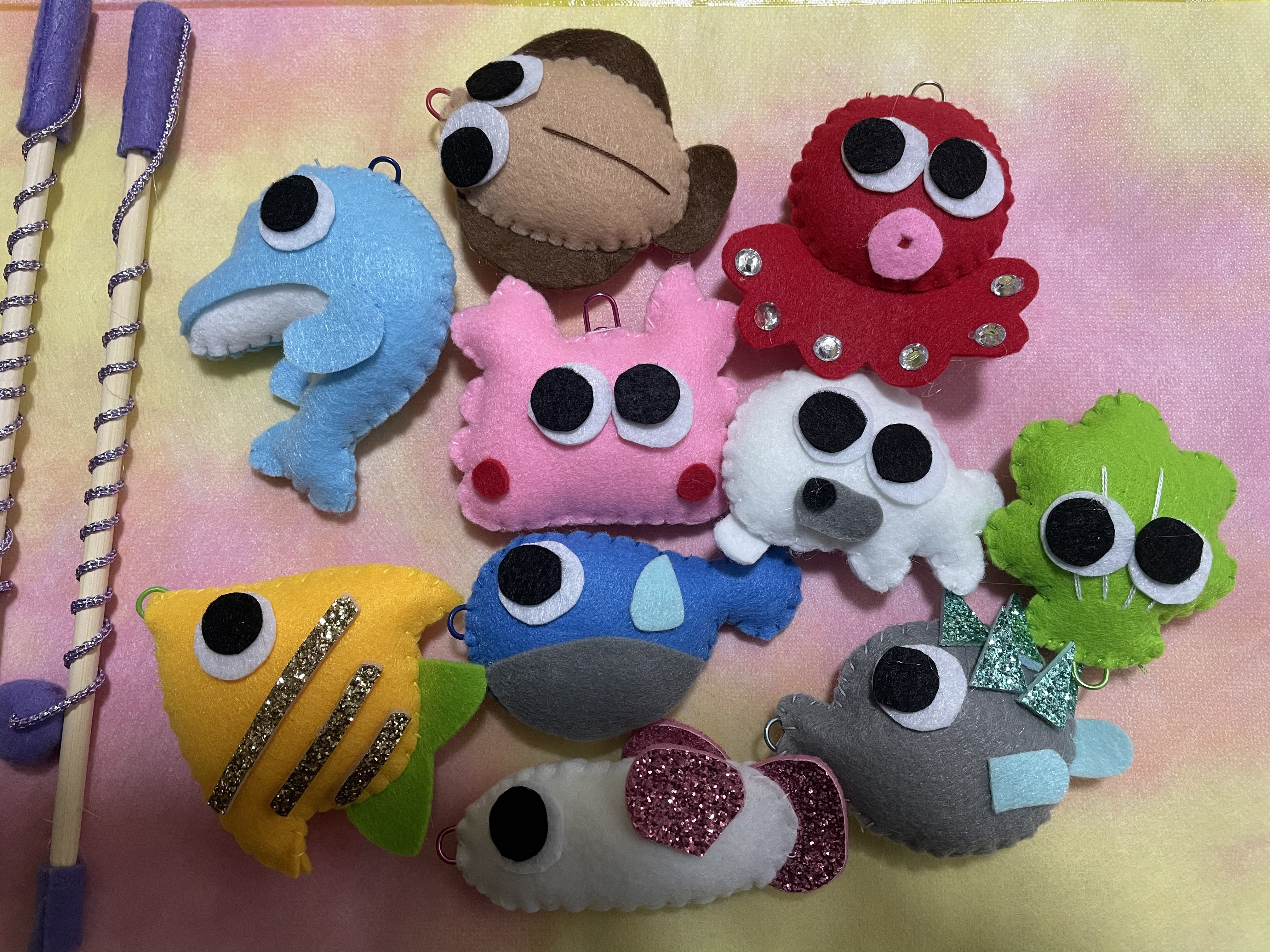 ☆フェルトおもちゃ☆魚釣りセット