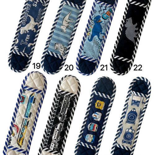 水筒 肩紐カバー はたらく車柄×星柄 細めタイプ 水筒 肩紐カバー はたらく車柄×星柄 細めタイプ