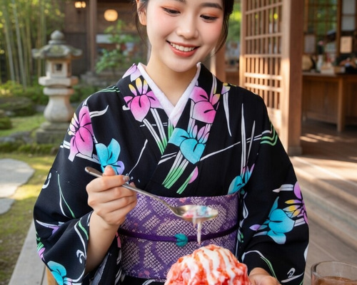 本藍染 菖蒲 正統派古典 内側からにじむ注染技法が大人の色香 裄68cm