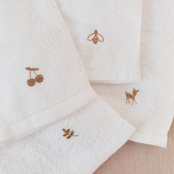 タオルエプロン　4枚セット　カラフル　おりこうタオル　タオルスタイ　入園準備 5枚目の画像