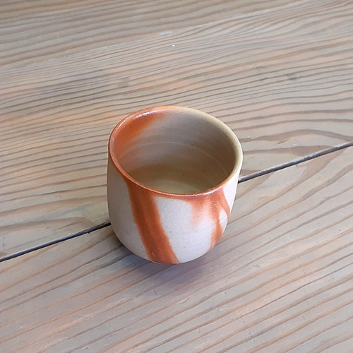 備前焼 緋襷長湯呑み 湯呑み 高志窯製陶所 通販 7985968｜Creema(クリーマ)