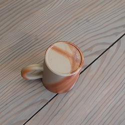 備前焼　緋襷マグカップ 3枚目の画像