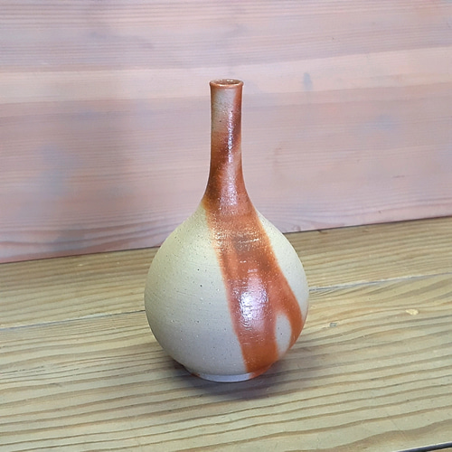 備前焼 緋襷献上花入れ 一輪挿し・花瓶・花器 高志窯製陶所 通販