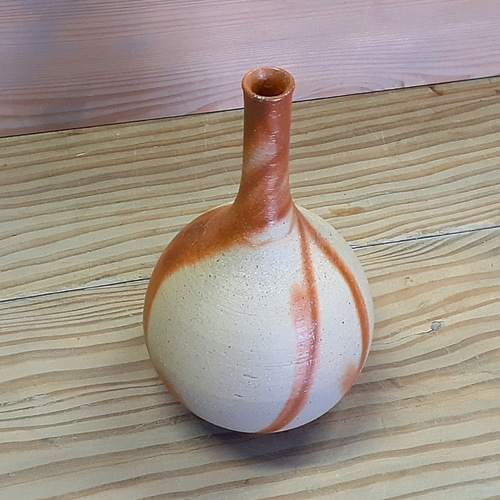 備前焼 緋襷献上花入れ 一輪挿し・花瓶・花器 高志窯製陶所 通販