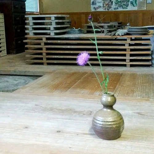 備前焼 瓢花入れ 一輪挿し・花瓶・花器 高志窯製陶所 通販