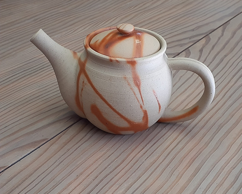備前焼 緋襷ポット ポット・急須 高志窯製陶所 通販 7986054｜Creema