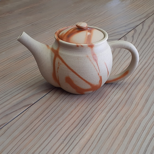 備前焼 緋襷ポット ポット・急須 高志窯製陶所 通販 7986054｜Creema