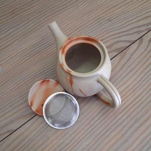 備前焼 緋襷ポット ポット・急須 高志窯製陶所 通販 7986054｜Creema