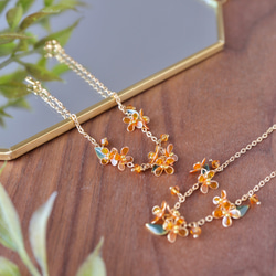 【秋限定】咲き零れる金木犀 | ブレスレット 5枚目の画像