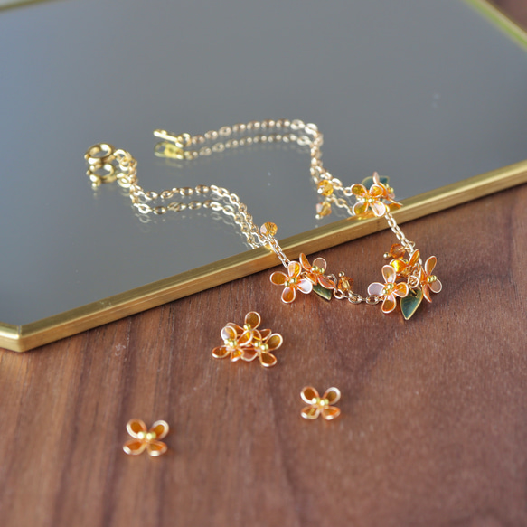 【秋限定】咲き零れる金木犀 | ブレスレット 1枚目の画像