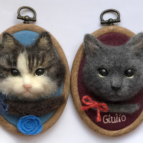 羊毛フェルト ねこちゃん お写真から制作 かわいい おもかげ